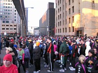 Race Photo The 2009 Detroit Turkey trot 10K was run on November 29, 2009. A chilly and blustery day. Lots of costumes and racers though, 12400 strong!